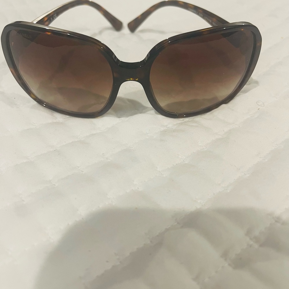 Authentic Chanel Tortoise Shell Sunglasses